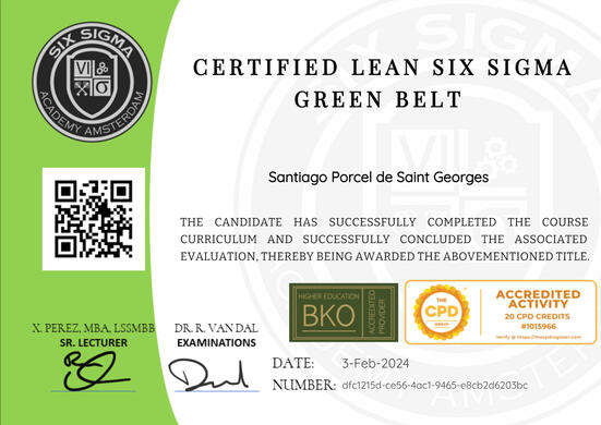 SixSigma Green Belt